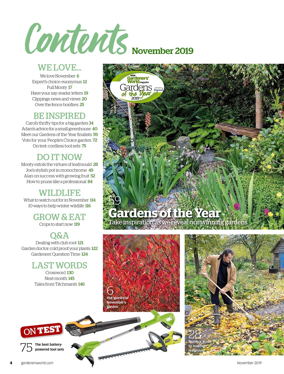 BBC Gardeners’ World Magazine Preview Pages