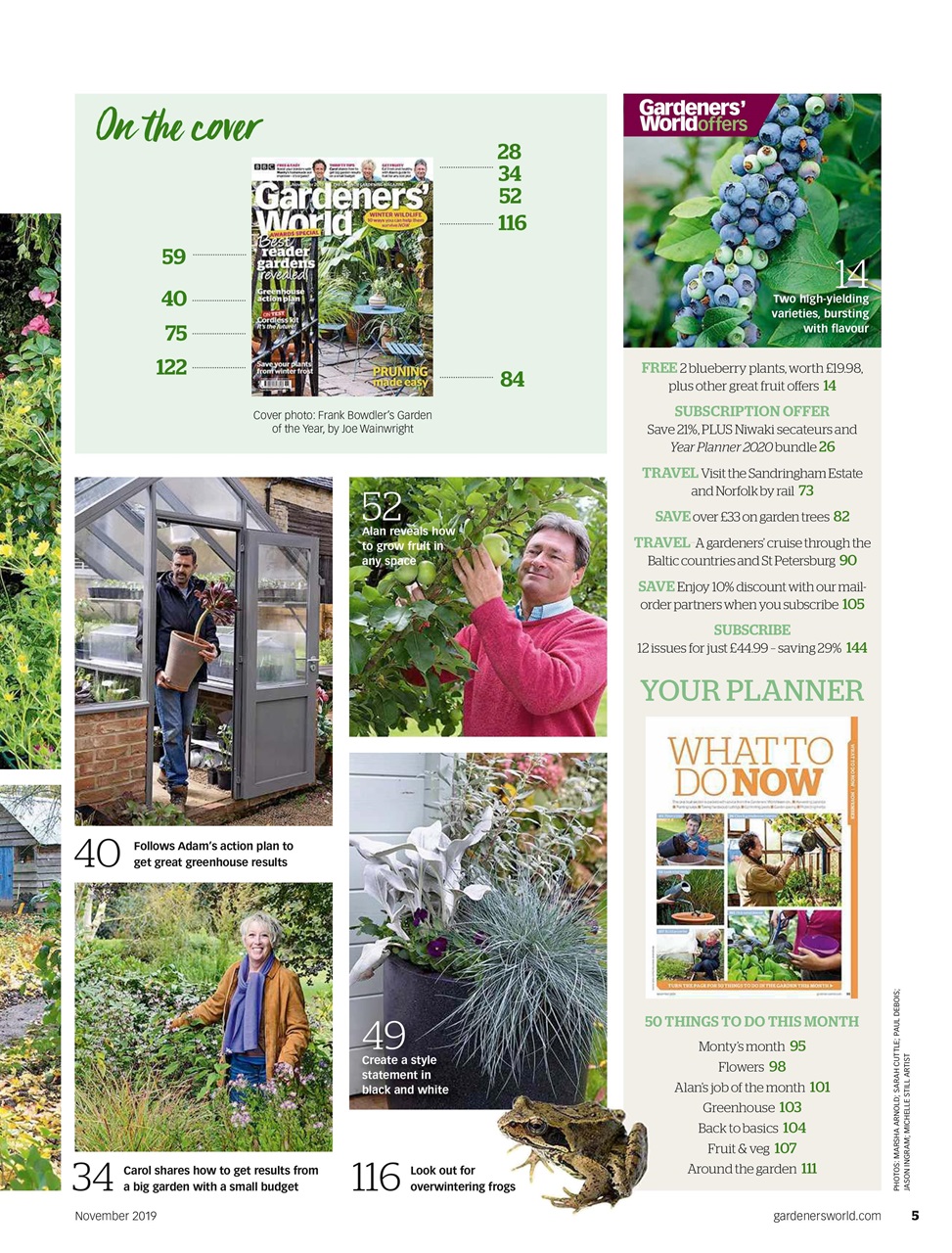 BBC Gardeners’ World Magazine Preview Pages
