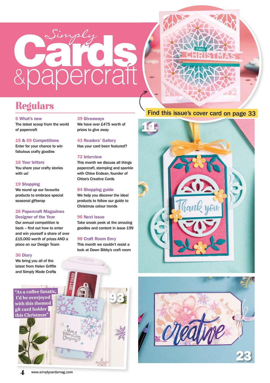Simply Cards & Papercraft Preview Pages