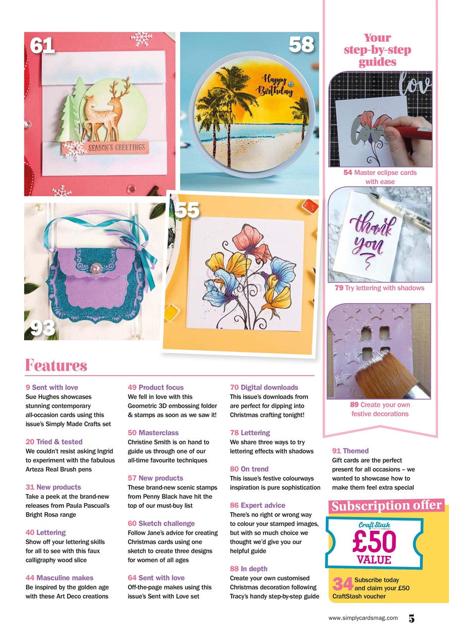 Simply Cards & Papercraft Preview Pages