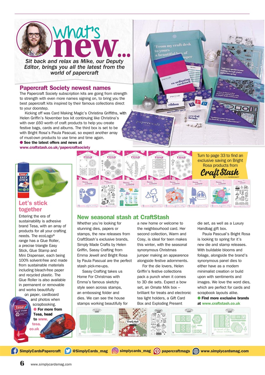 Simply Cards & Papercraft Preview Pages