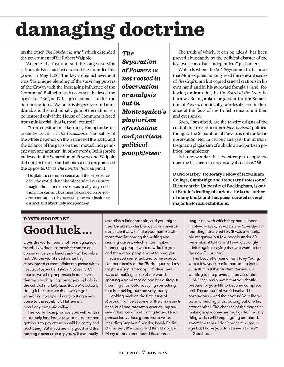 The Critic Preview Pages