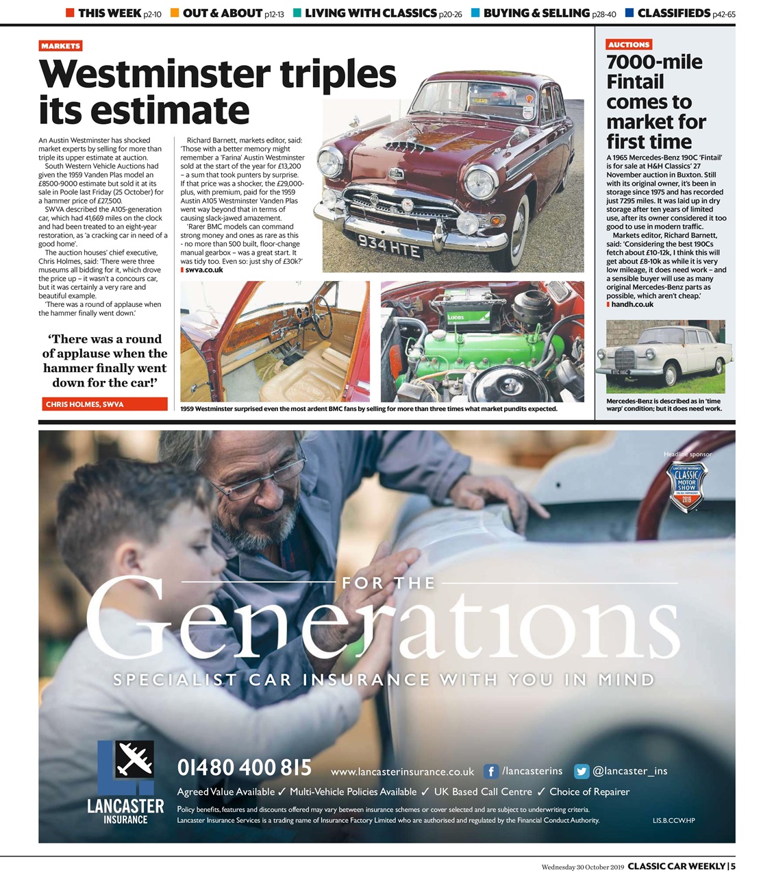 Classic Car Weekly Preview Pages