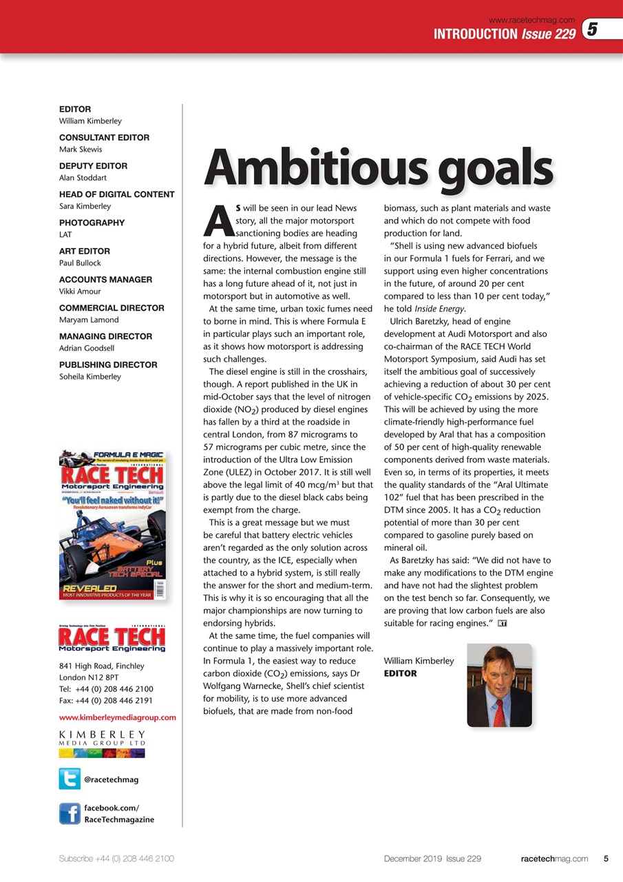 Race Tech Preview Pages