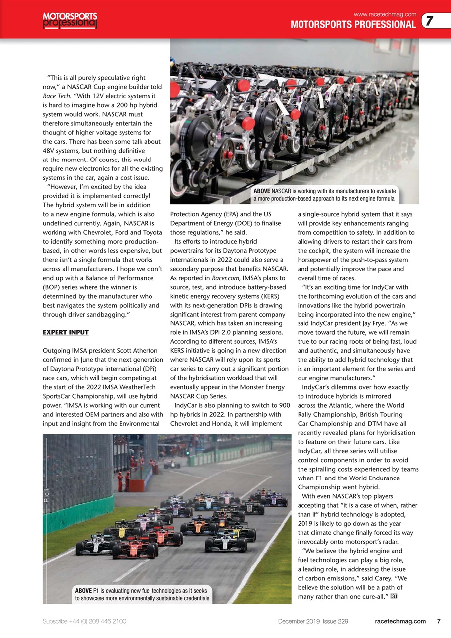 Race Tech Preview Pages