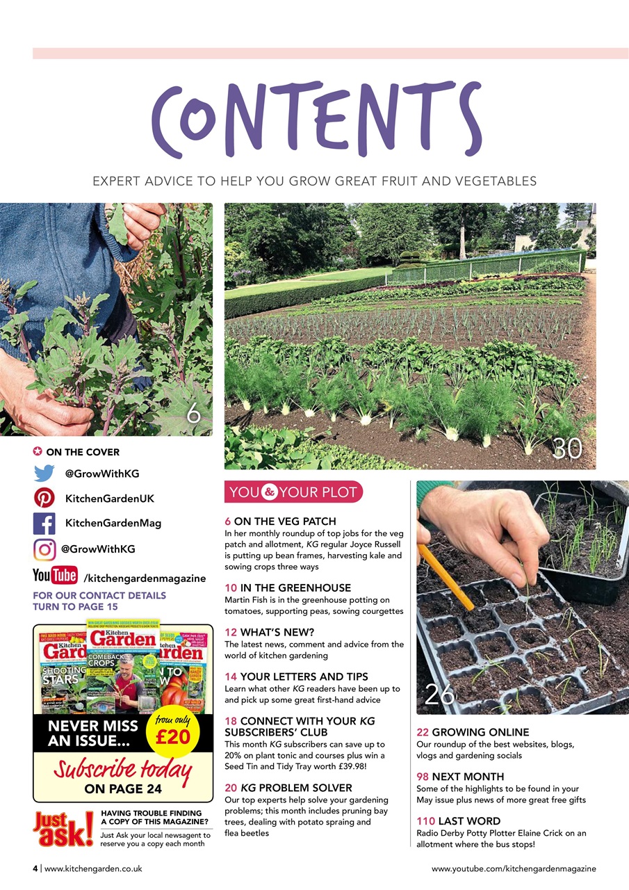 Kitchen Garden Magazine Preview Pages