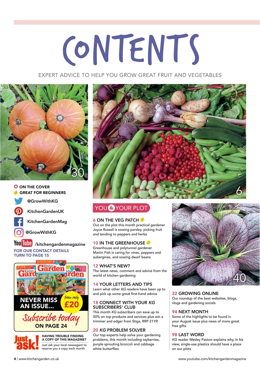 Kitchen Garden Magazine Preview Pages