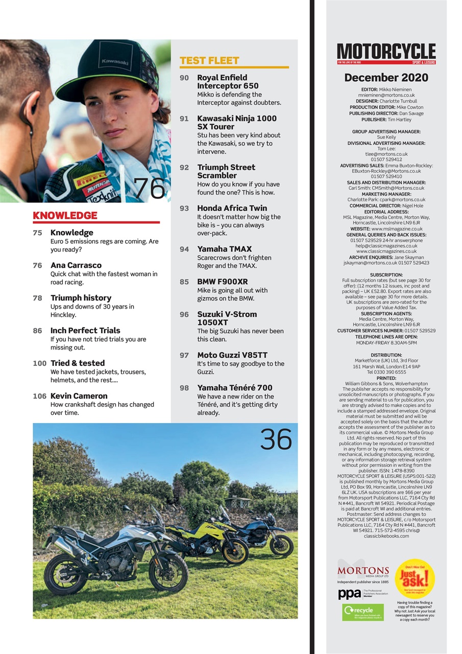 Motorcycle Sport & Leisure Preview Pages
