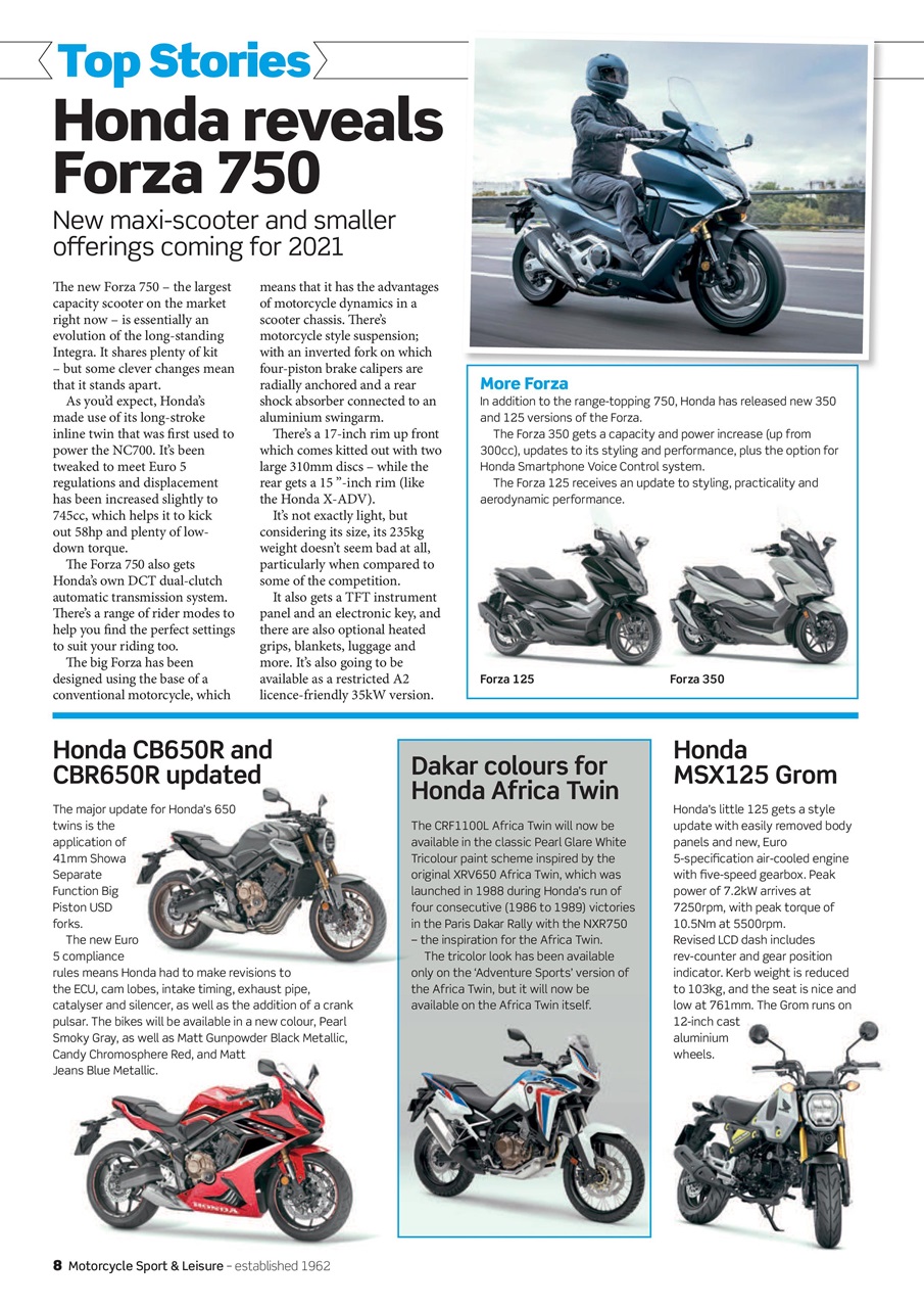 Motorcycle Sport & Leisure Preview Pages
