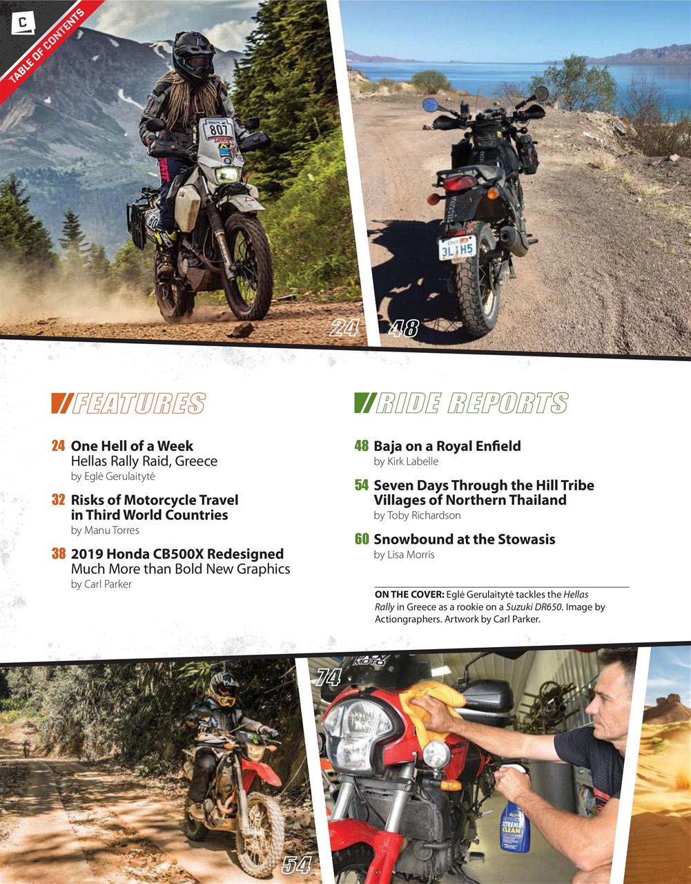 Adventure Motorcycle Preview Pages