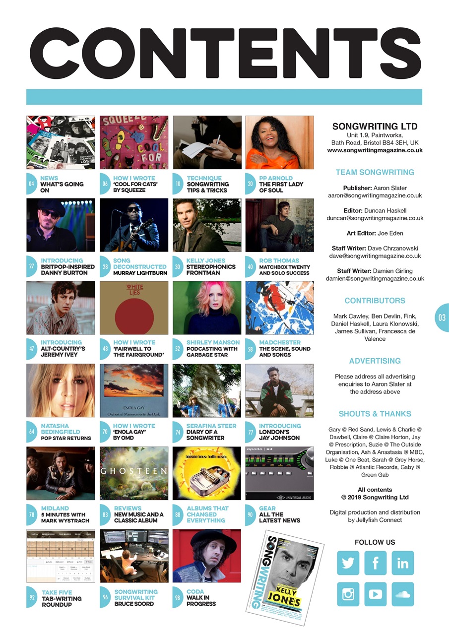 Songwriting Magazine Preview Pages