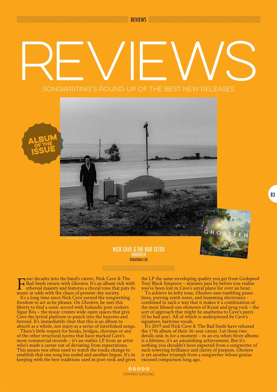 Songwriting Magazine Preview Pages