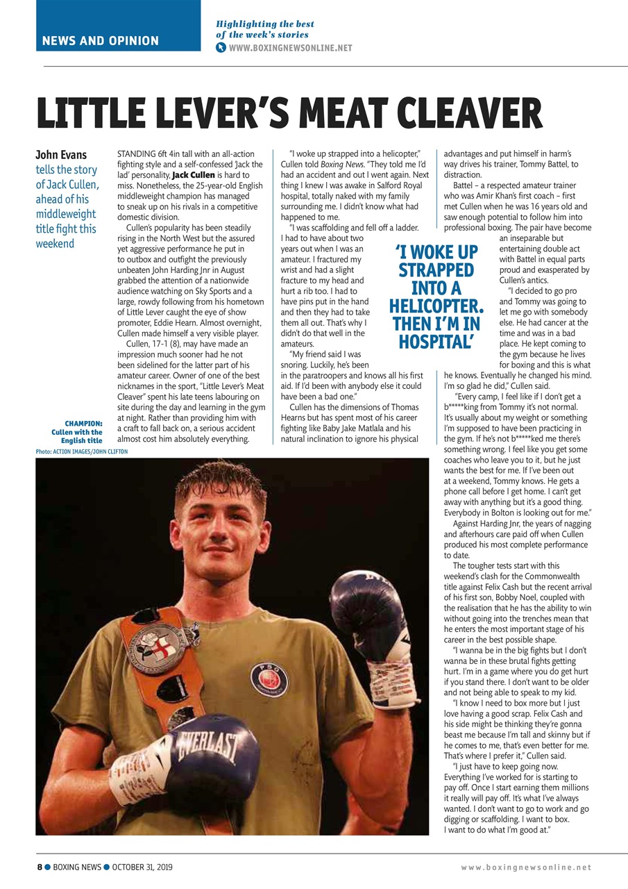 Boxing News Preview Pages