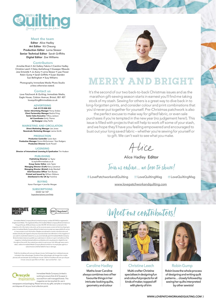 Love Patchwork & Quilting Preview Pages