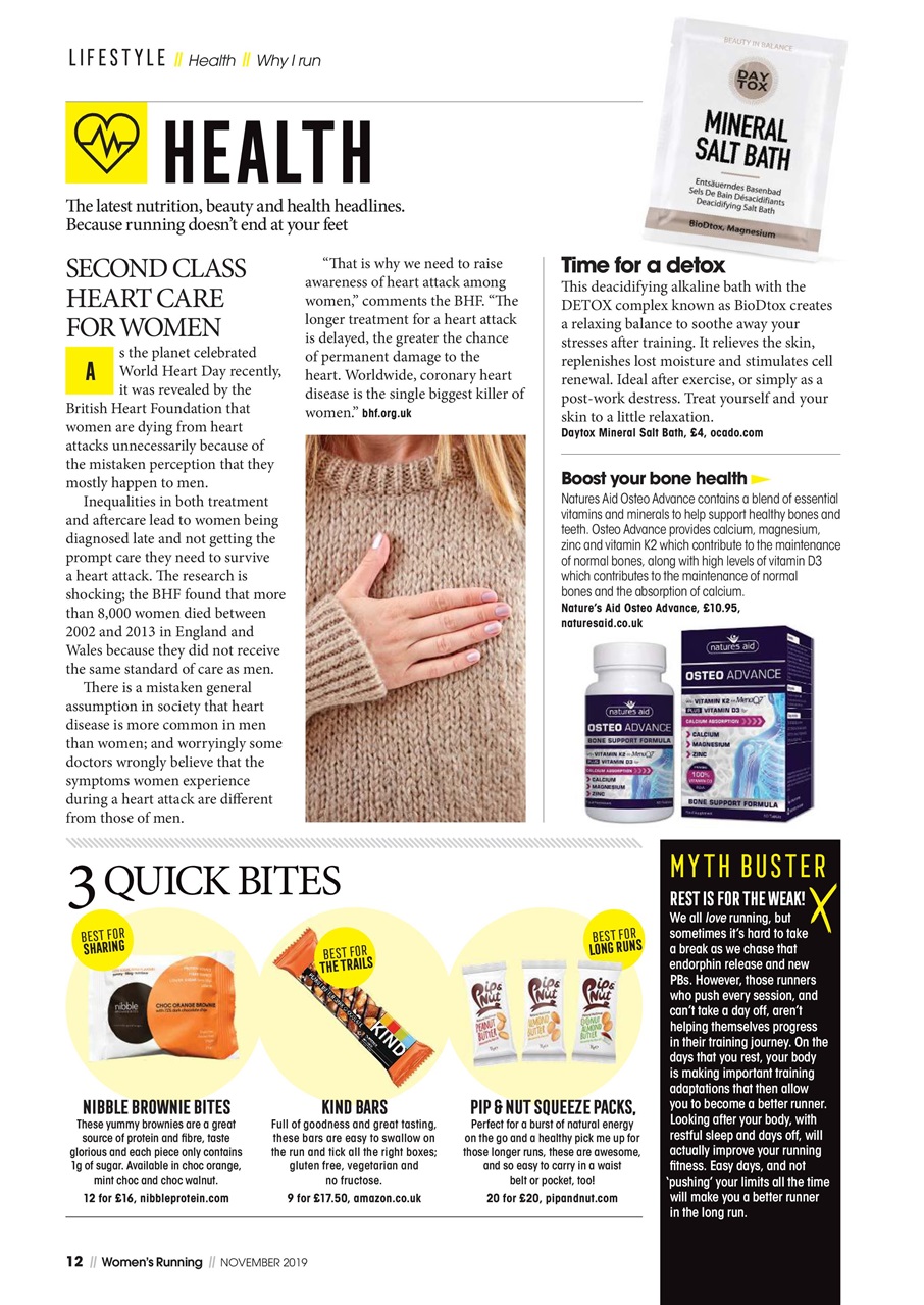 Women’s Running Preview Pages