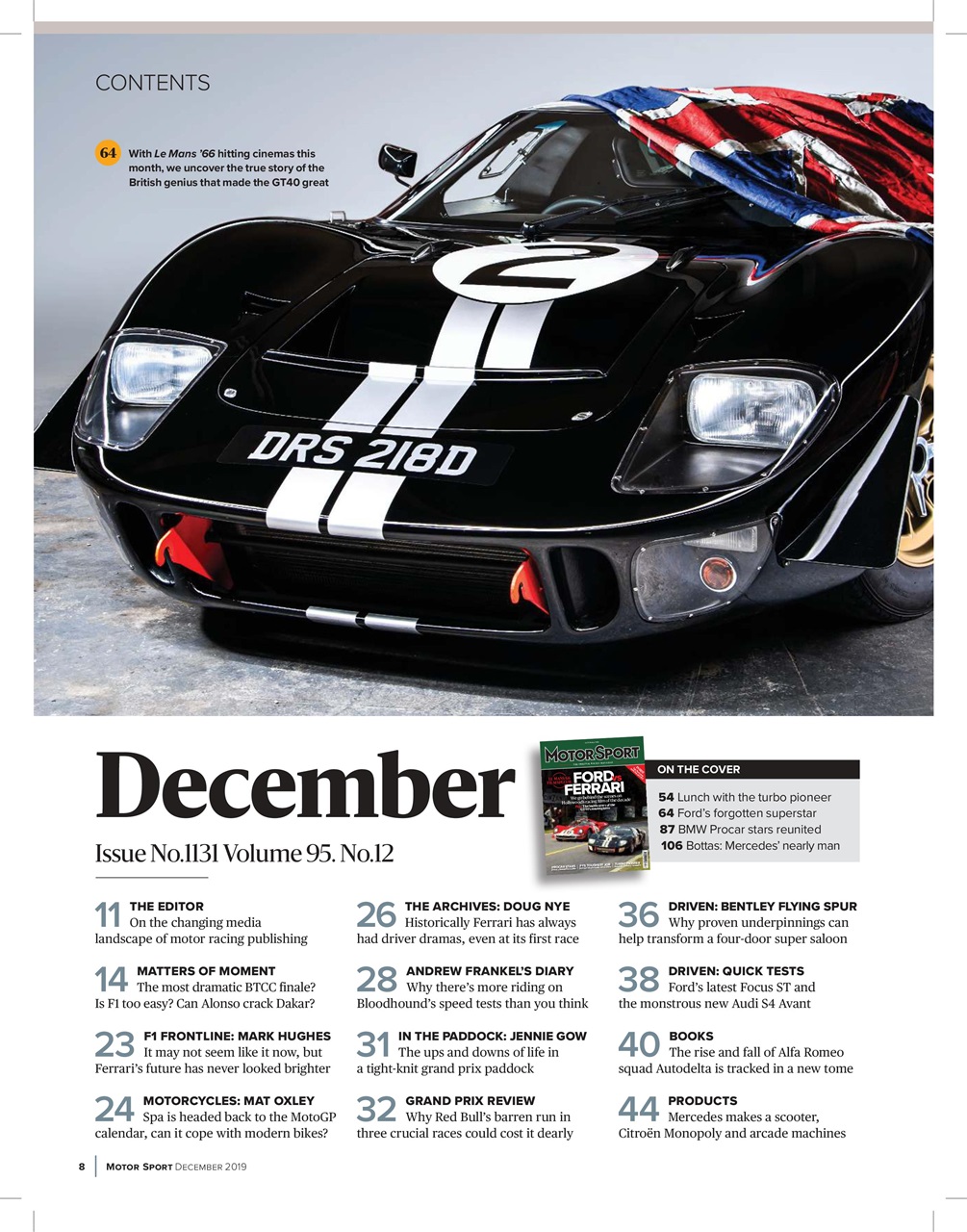 Motor Sport Magazine Preview Pages
