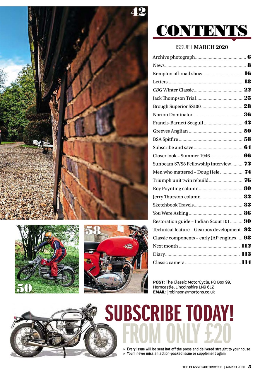 The Classic MotorCycle Preview Pages