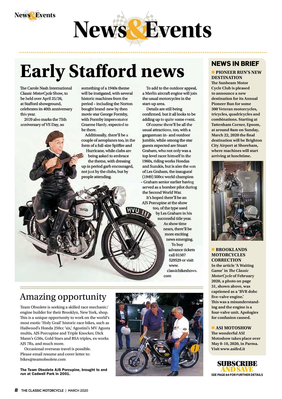 The Classic MotorCycle Preview Pages