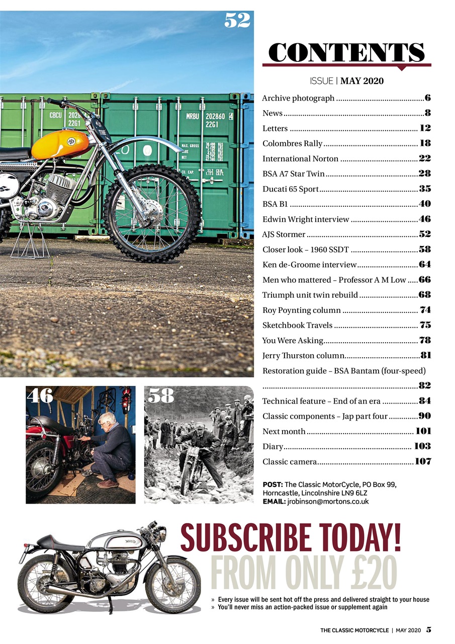 The Classic MotorCycle Preview Pages