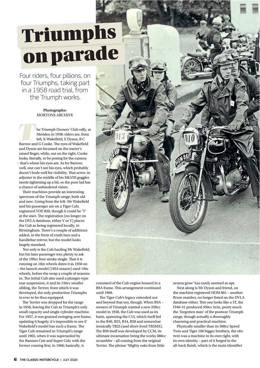 The Classic MotorCycle Preview Pages