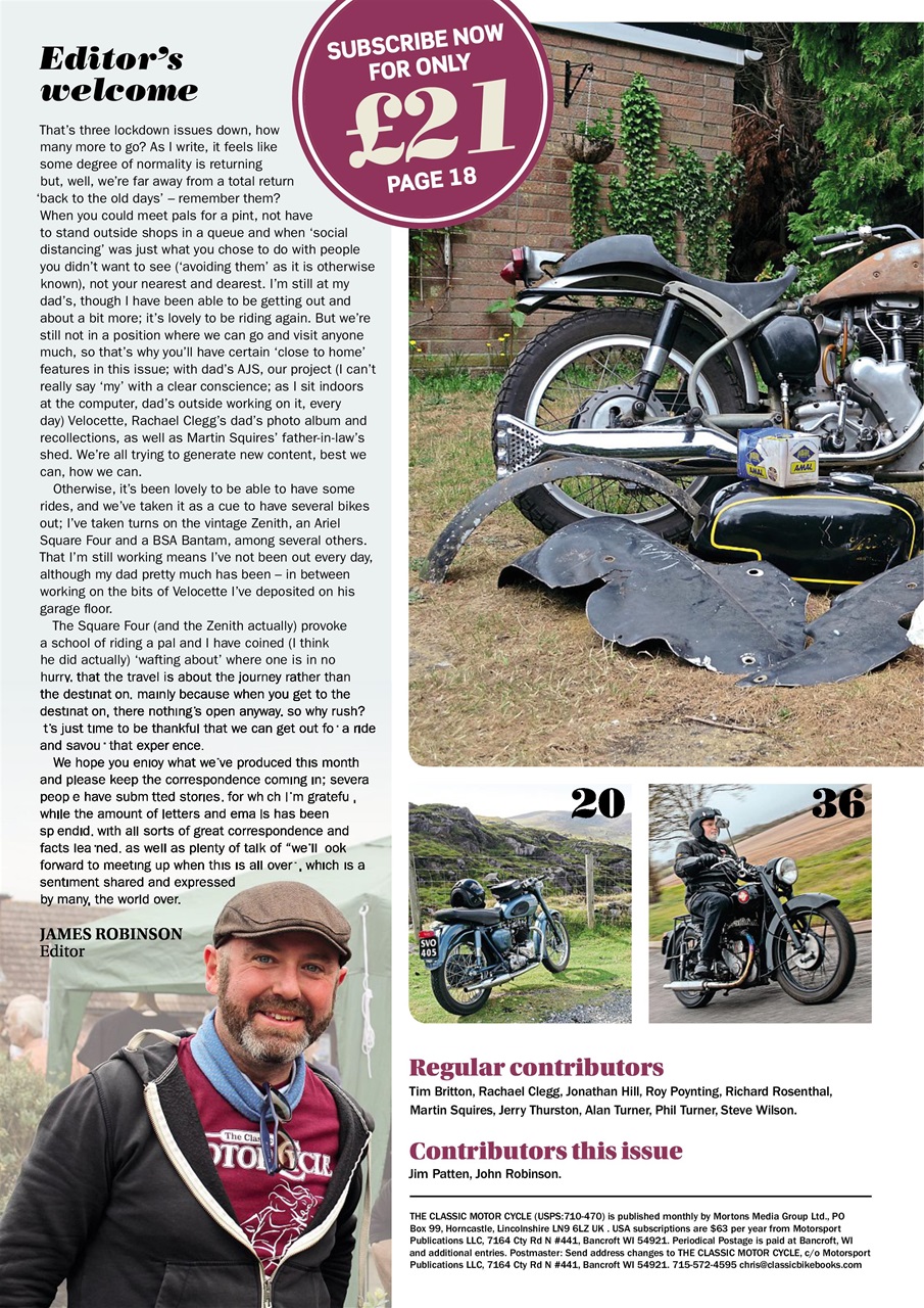 The Classic MotorCycle Preview Pages