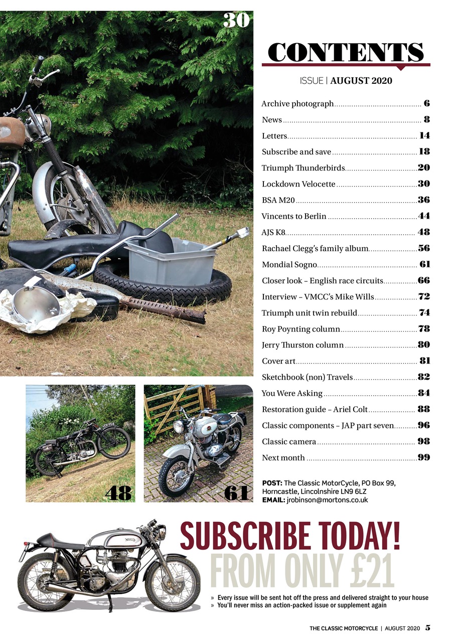 The Classic MotorCycle Preview Pages