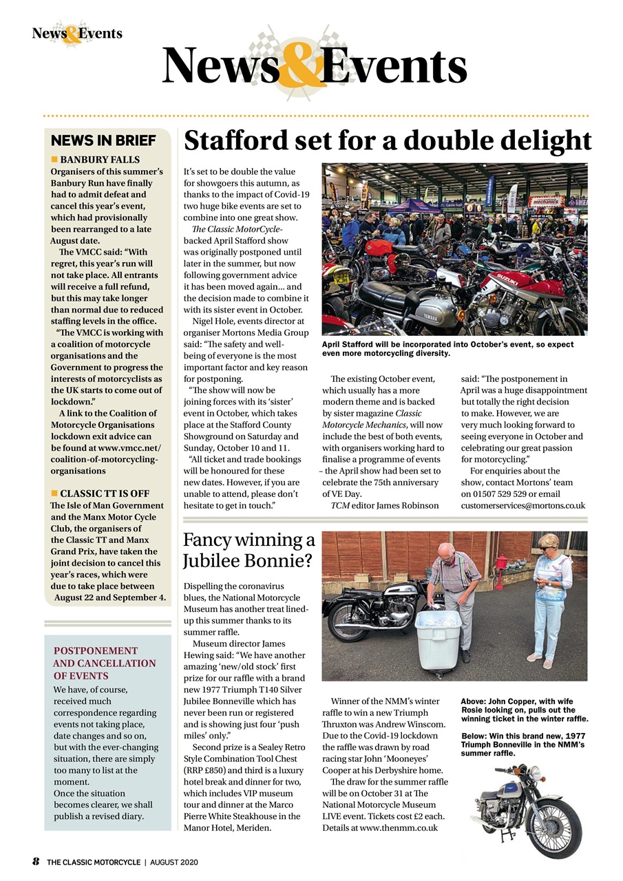 The Classic MotorCycle Preview Pages