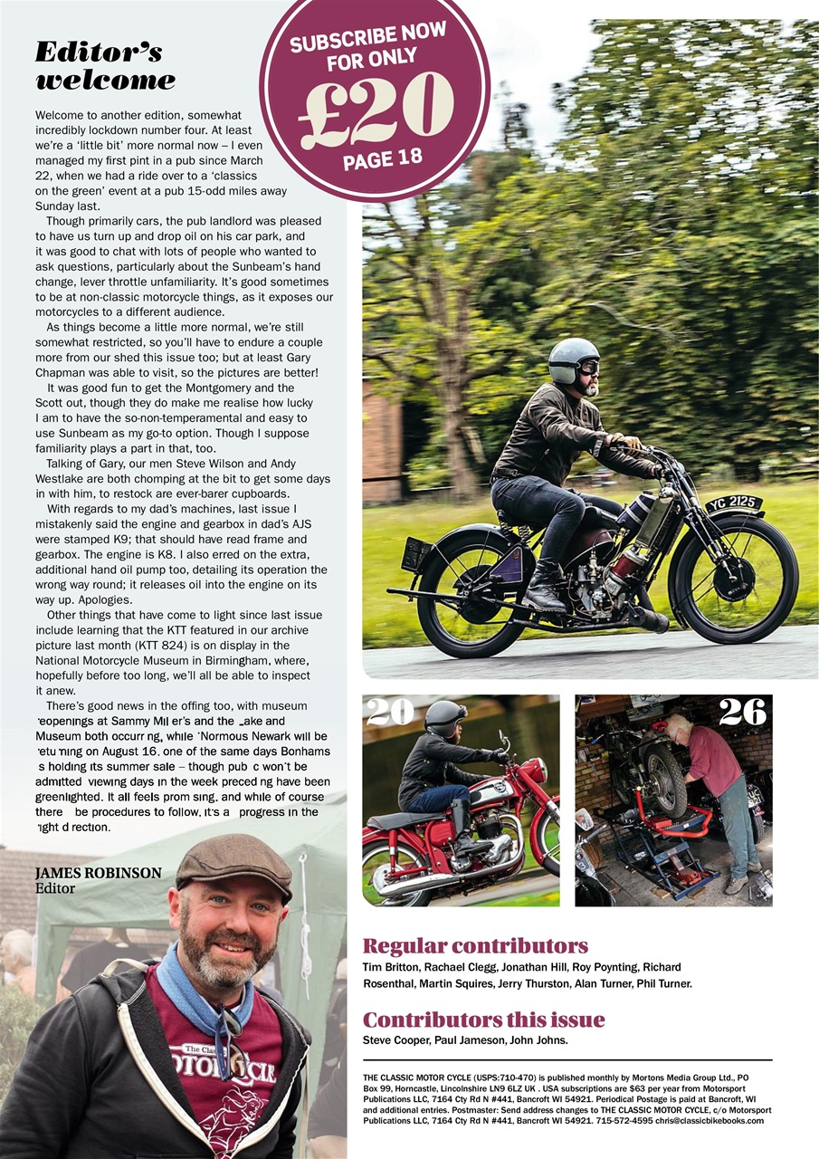 The Classic MotorCycle Preview Pages