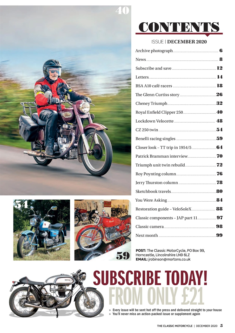 The Classic MotorCycle Preview Pages