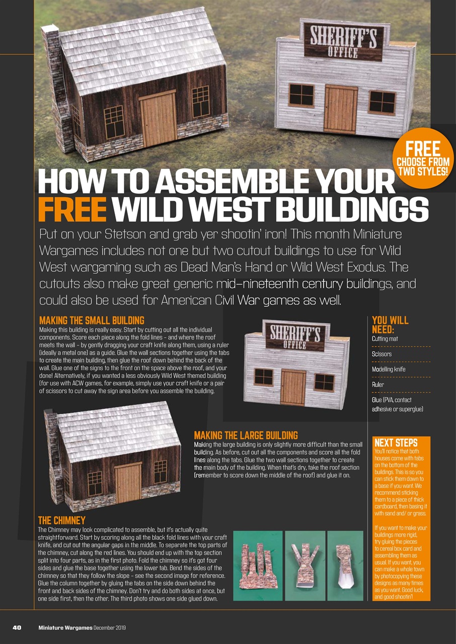 Miniature Wargames Preview Pages