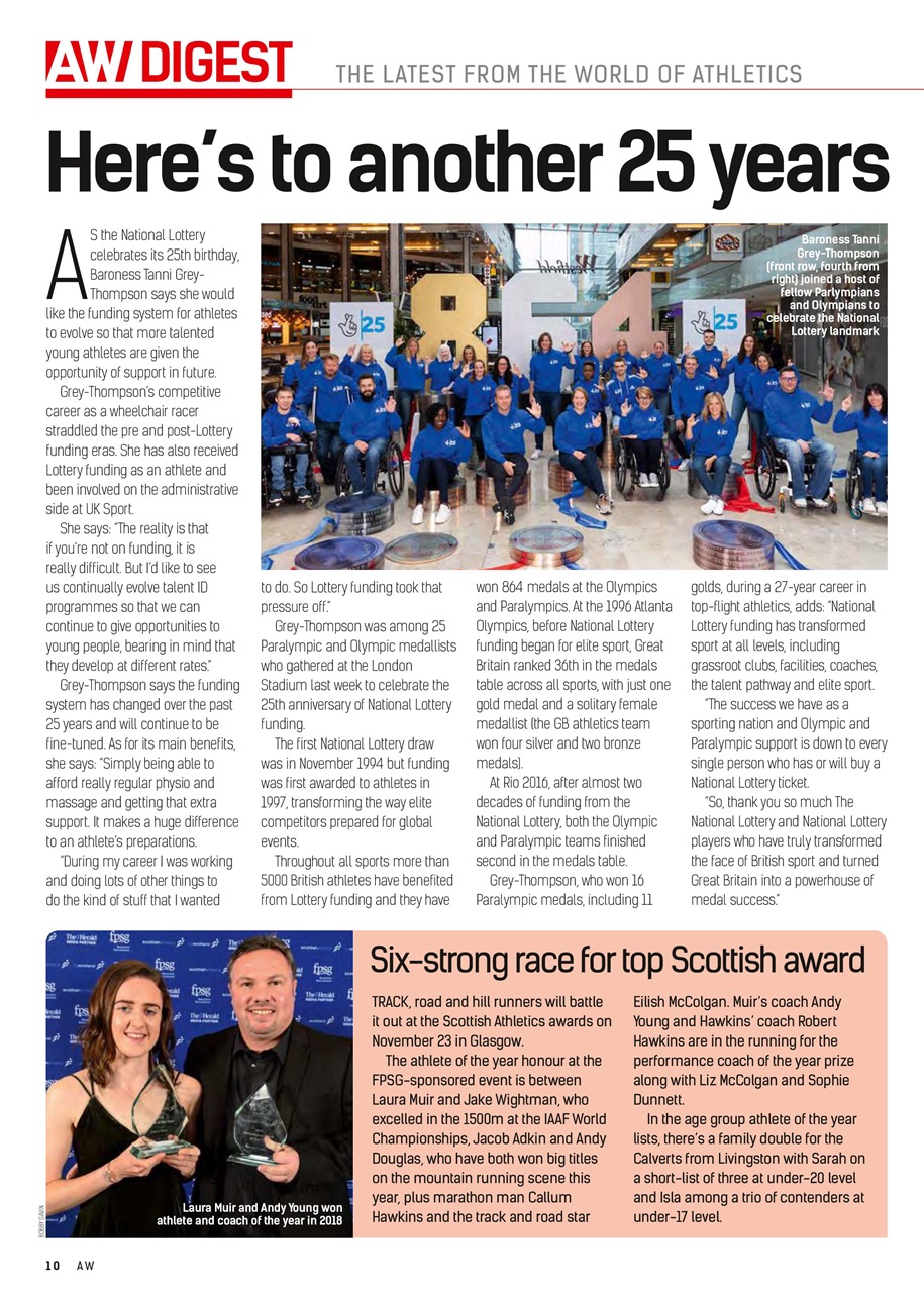 AW – Athletics Weekly Magazine Preview Pages