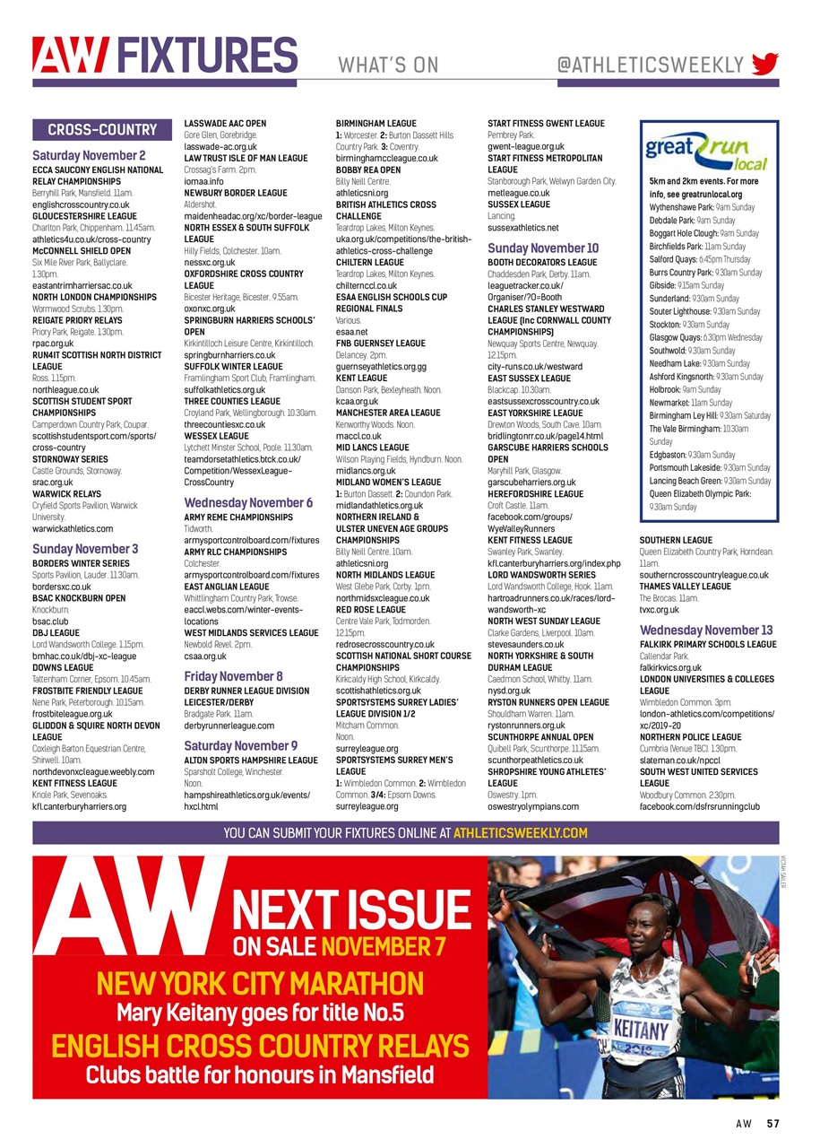 AW – Athletics Weekly Magazine Preview Pages