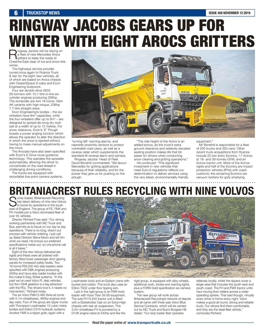Truckstop News Preview Pages