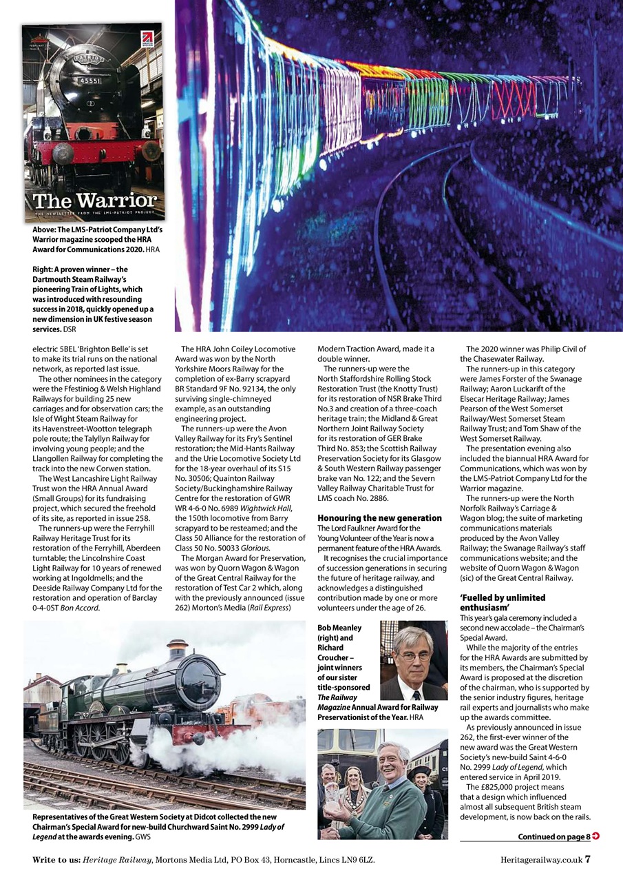 Heritage Railway Preview Pages