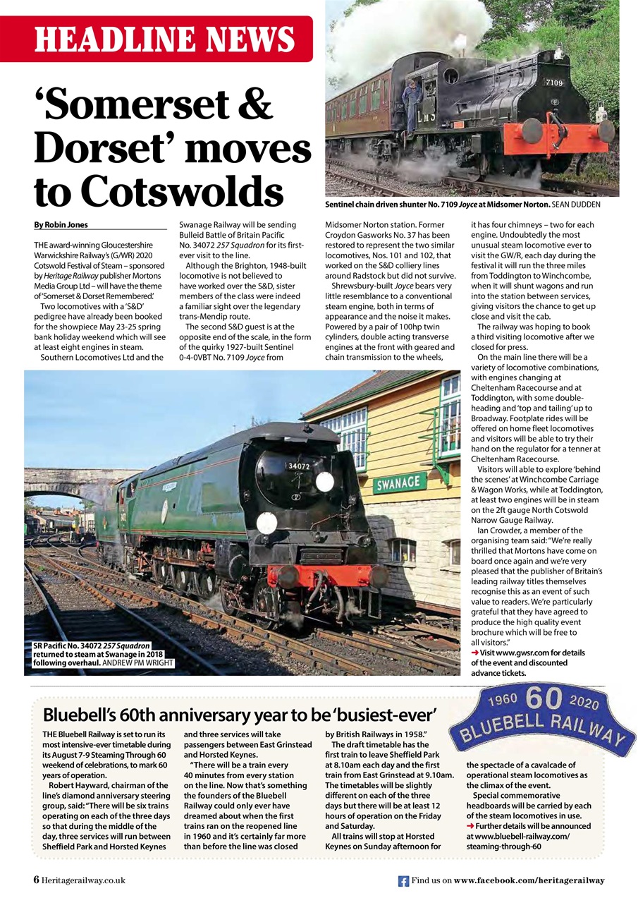 Heritage Railway Preview Pages