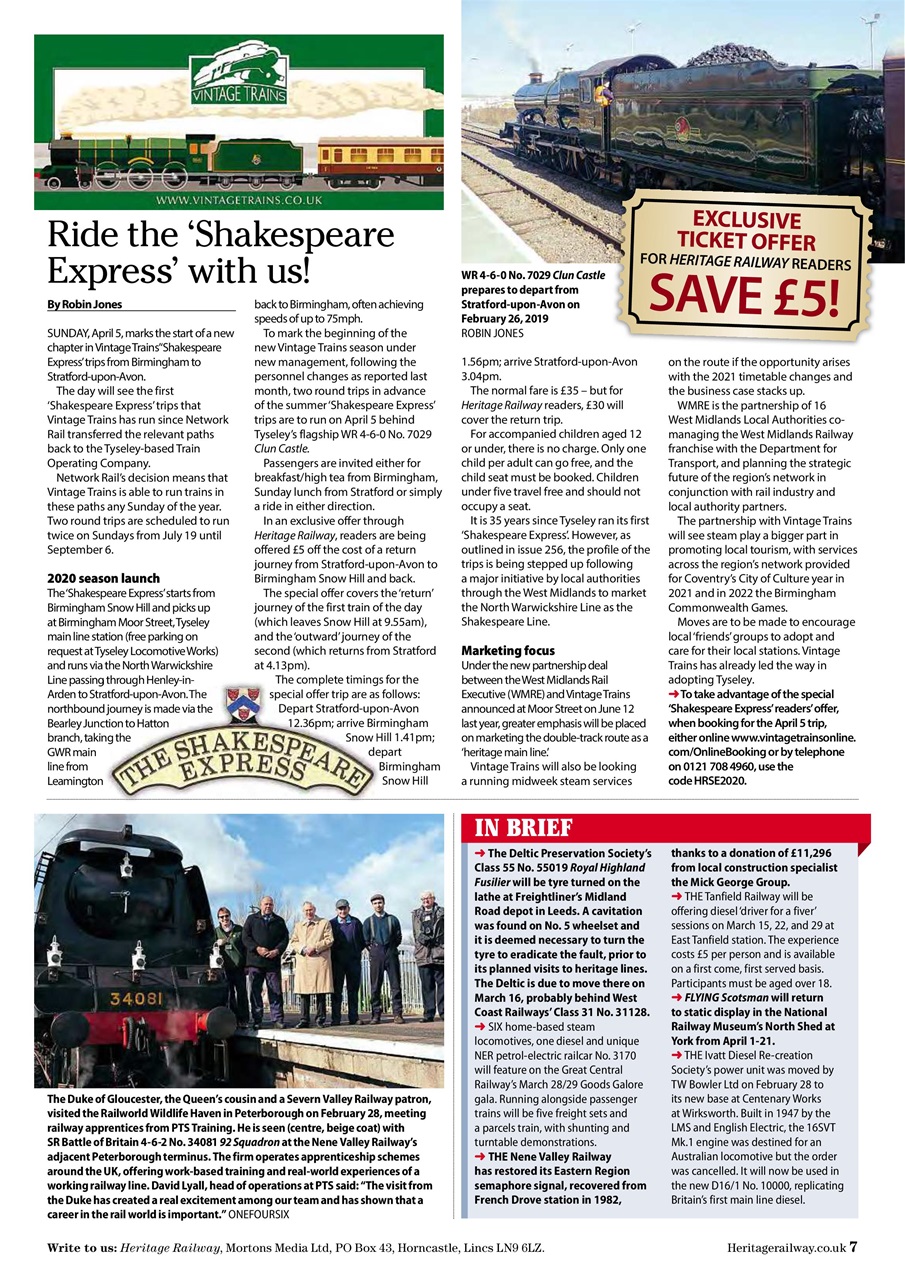 Heritage Railway Preview Pages