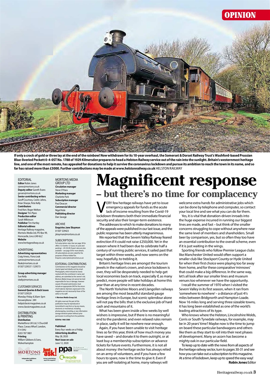 Heritage Railway Preview Pages