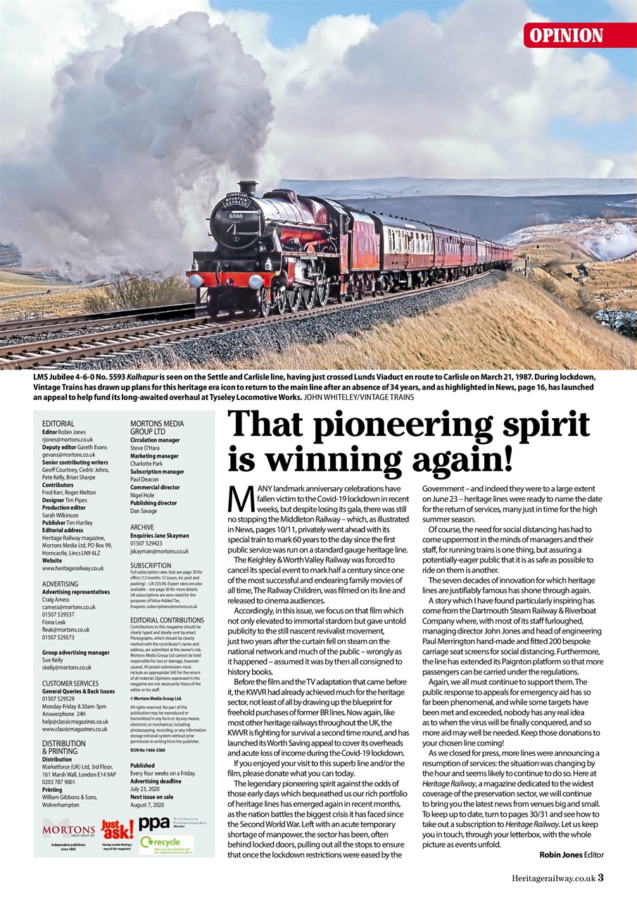 Heritage Railway Preview Pages