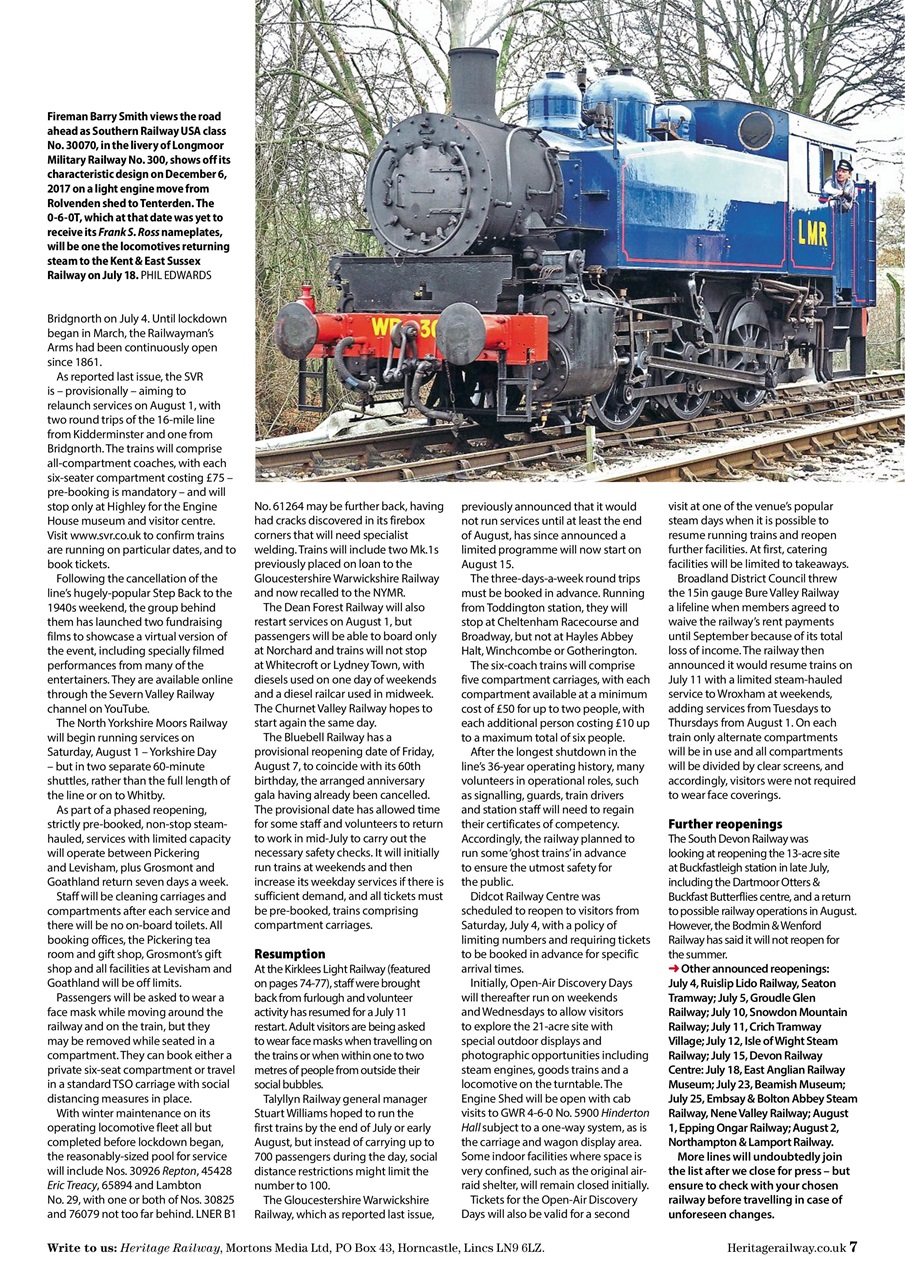 Heritage Railway Preview Pages
