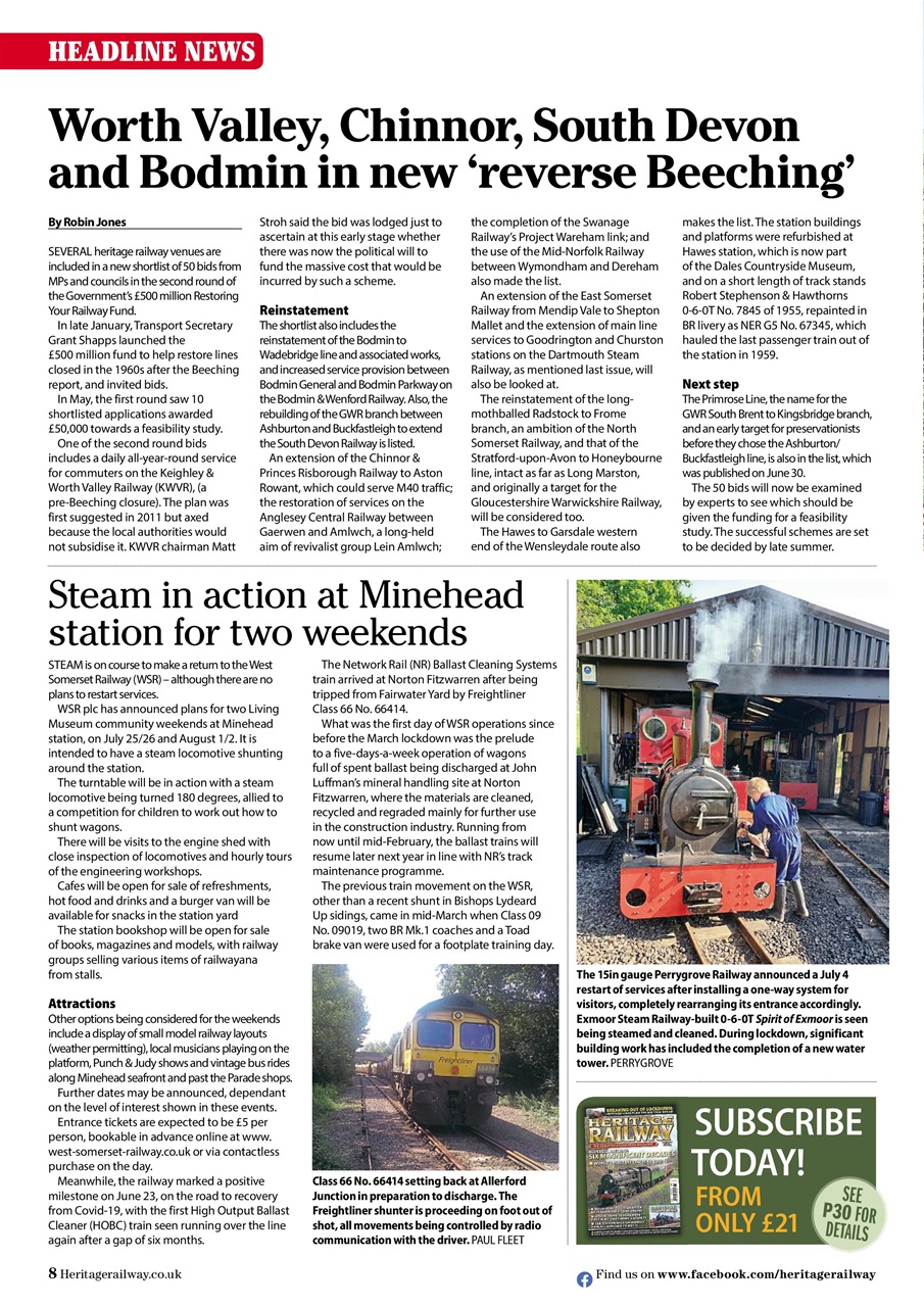 Heritage Railway Preview Pages