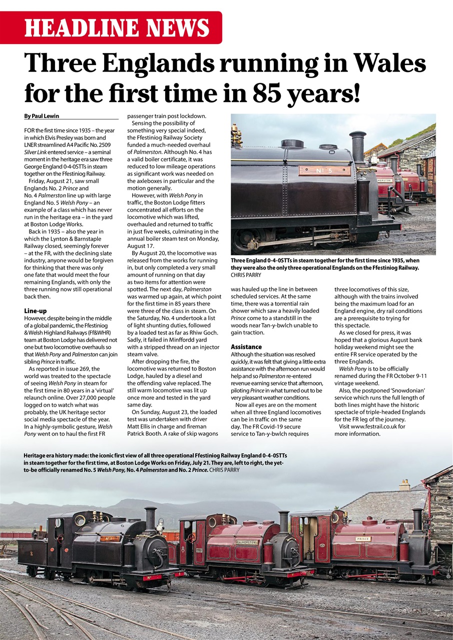 Heritage Railway Preview Pages