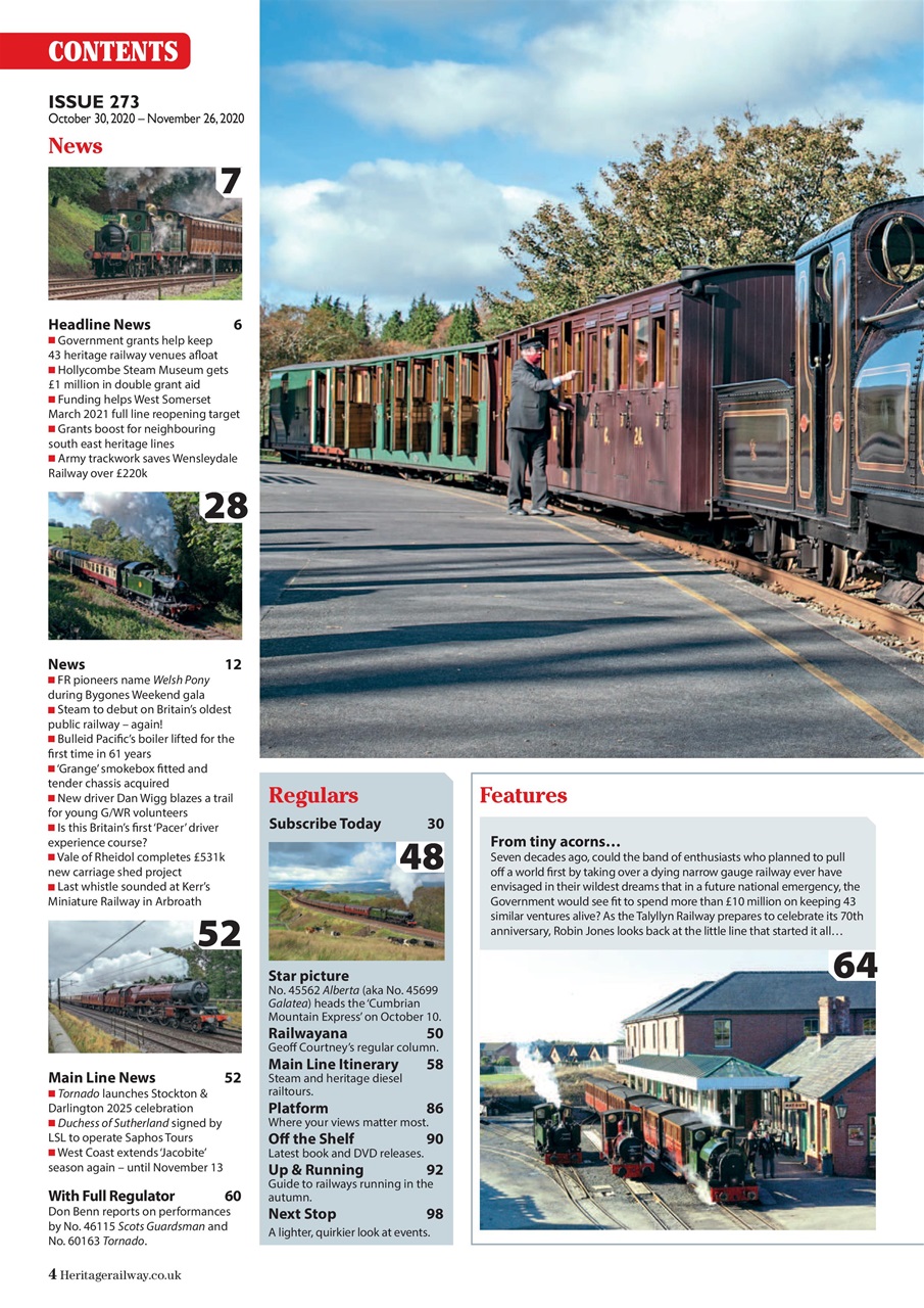 Heritage Railway Preview Pages