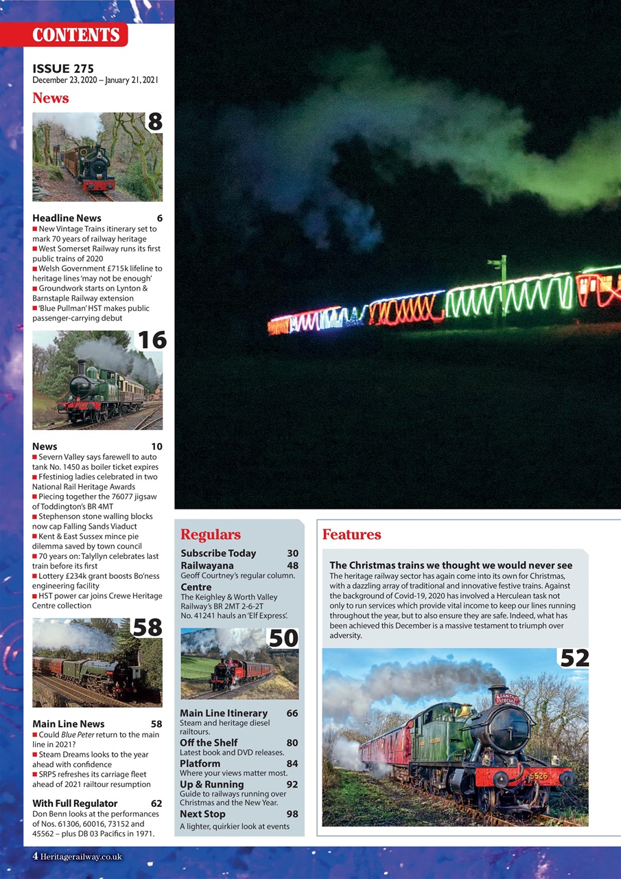Heritage Railway Preview Pages