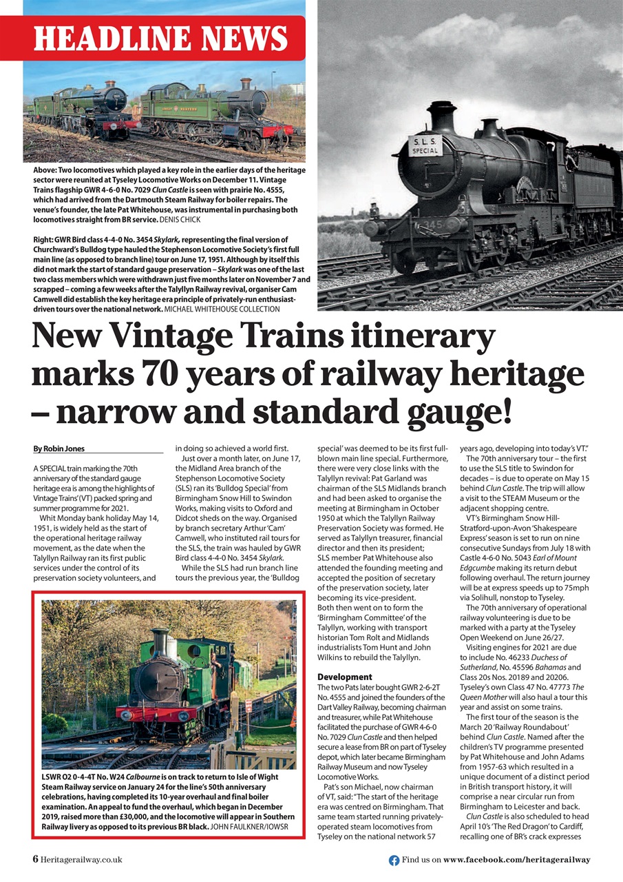 Heritage Railway Preview Pages