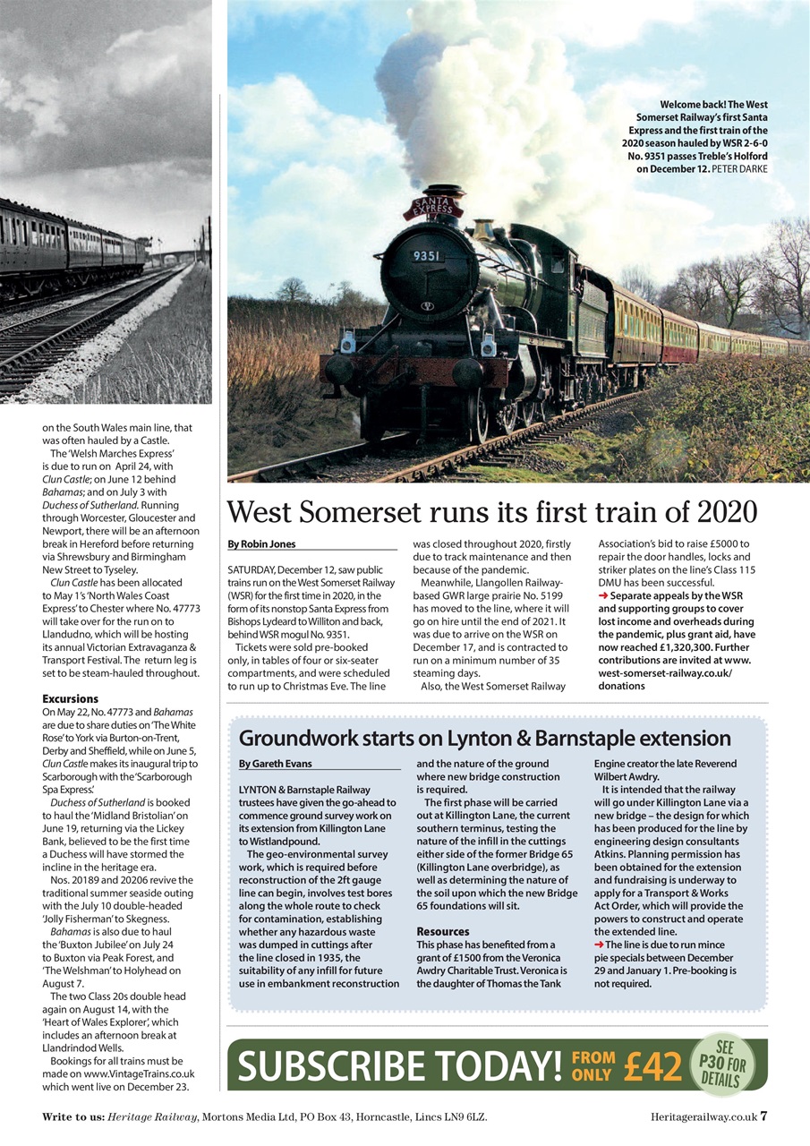 Heritage Railway Preview Pages