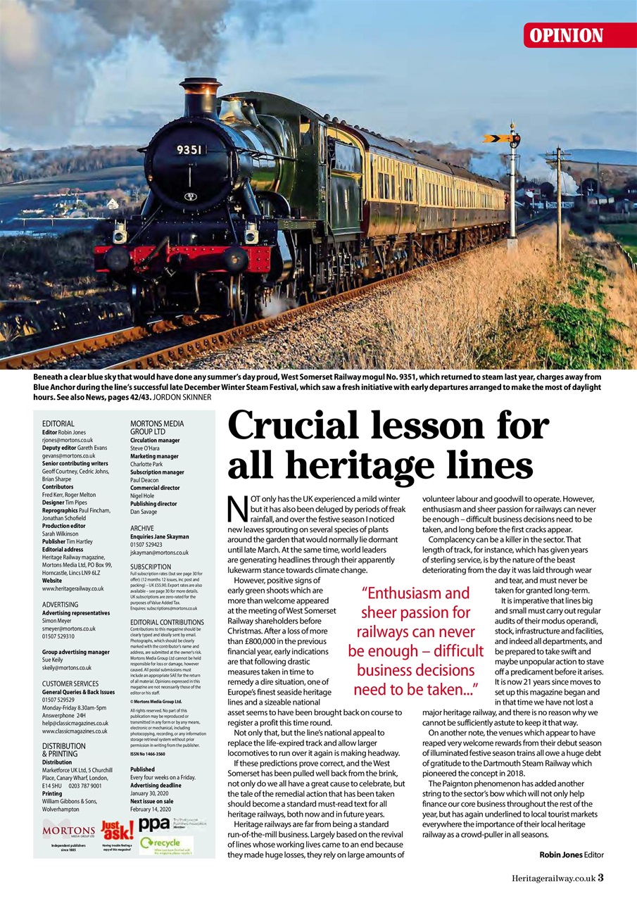 Heritage Railway Preview Pages