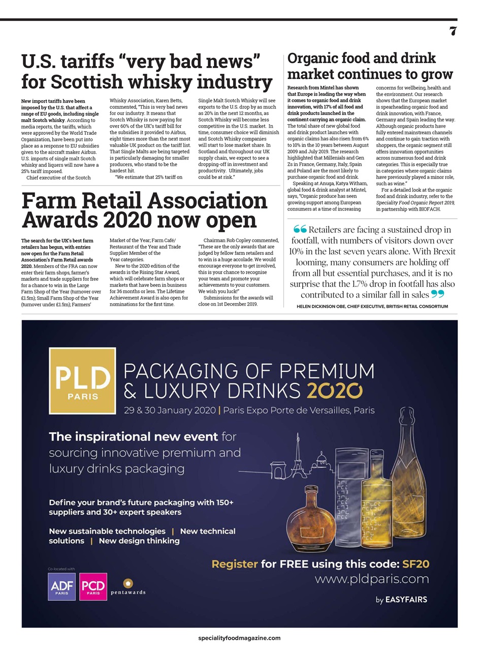 Speciality Food Preview Pages