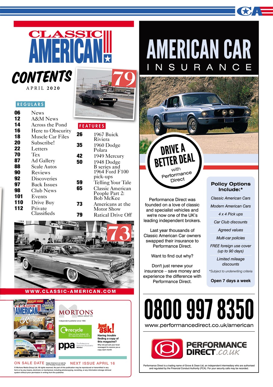 Classic American Magazine Preview Pages