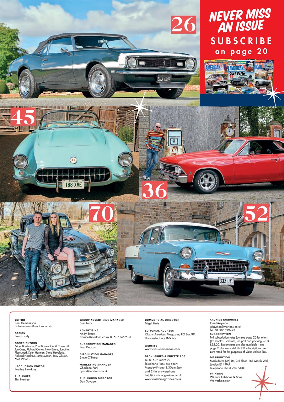 Classic American Magazine Preview Pages