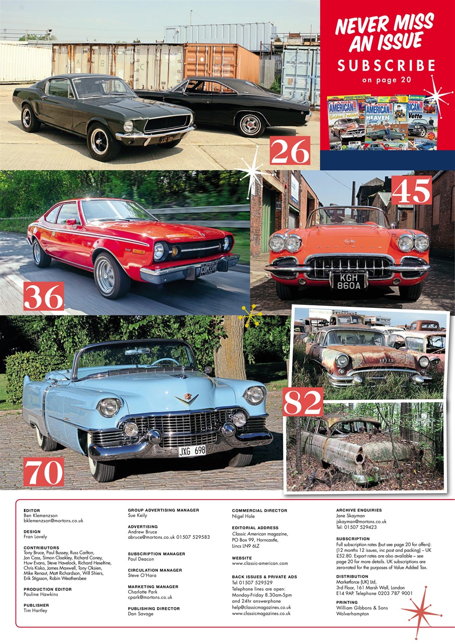 Classic American Magazine Preview Pages